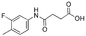 4-(3-FLUORO-4-METHYLANILINO)-4-OXOBUTANOIC ACID 结构式