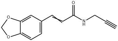 3-(1,3-BENZODIOXOL-5-YL)-N-(2-PROPYNYL)ACRYLAMIDE 结构式