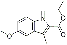 5-METHOXY-3-METHYL-1H-INDOLE-2-CARBOXYLIC ACID ETHYL ESTER 结构式
