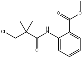 METHYL 2-[(3-CHLORO-2,2-DIMETHYLPROPANOYL)AMINO]BENZENECARBOXYLATE 结构式