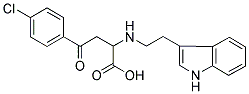 4-(4-CHLOROPHENYL)-2-([2-(1H-INDOL-3-YL)ETHYL]AMINO)-4-OXOBUTANOIC ACID 结构式