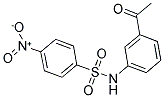 N-(3-ACETYLPHENYL)-4-NITROBENZENESULFONAMIDE 结构式
