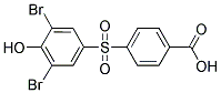 4-[(3,5-DIBROMO-4-HYDROXYPHENYL)SULFONYL]BENZOIC ACID 结构式