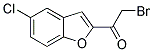 2-Bromo-1-(5-chloro-1-benzofuran-2-yl)ethanone 结构式