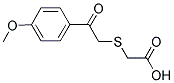 [2-(4-METHOXY-PHENYL)-2-OXO-ETHYLSULFANYL]-ACETIC ACID 结构式