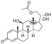 1,4-PREGNADIEN-11-BETA, 17,20-ALPHA, 21-TETROL-3-ONE 21-ACETATE 结构式