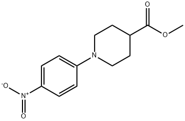 1-(4-硝基苯基)哌啶-4-羧酸甲酯 结构式