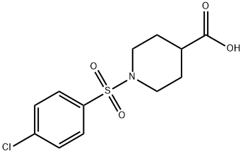 1-(4-氯-苯磺酰基)-哌啶-4-羧酸 结构式