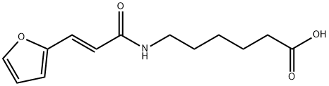 6-{[(2E)-3-(2-FURYL)PROP-2-ENOYL]AMINO}-HEXANOIC ACID 结构式