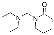 1-[(DIETHYLAMINO)METHYL]PIPERIDIN-2-ONE 结构式