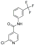 N4-[3-(TRIFLUOROMETHYL)PHENYL]-2-CHLOROISONICOTINAMIDE 结构式