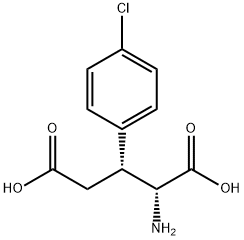 (2R,3S)-BETA-P-CHLOROPHENYLGLUTAMIC ACID 结构式