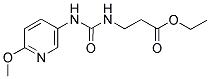 ETHYL 3-((N-(6-METHOXY-3-PYRIDYL)CARBAMOYL)AMINO)PROPANOATE 结构式