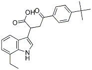 4-(4-(TERT-BUTYL)PHENYL)-2-(7-ETHYLINDOL-3-YL)-4-OXOBUTANOIC ACID 结构式