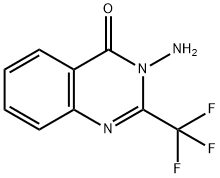 3-AMINO-2-(TRIFLUOROMETHYL)-4(3H)-QUINAZOLINONE 结构式