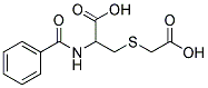 2-Benzoylamino-3-carboxymethylsulfanyl-propionic acid 结构式