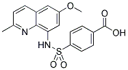 4-[([6-METHOXY-2-METHYL-8-QUINOLINYL]AMINO)SULFONYL]BENZOIC ACID 结构式