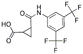 2-(N-(3,5-BIS(TRIFLUOROMETHYL)PHENYL)CARBAMOYL)CYCLOPROPANECARBOXYLIC ACID 结构式