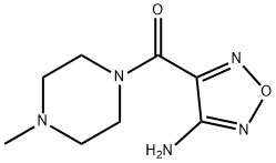 (4-AMINO-FURAZAN-3-YL)-(4-METHYL-PIPERAZIN-1-YL)-METHANONE 结构式