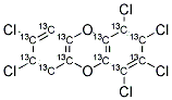 13C12-1,2,3,4,7,8-HEXACHLORODIBENZO-P-DIOXIN 结构式