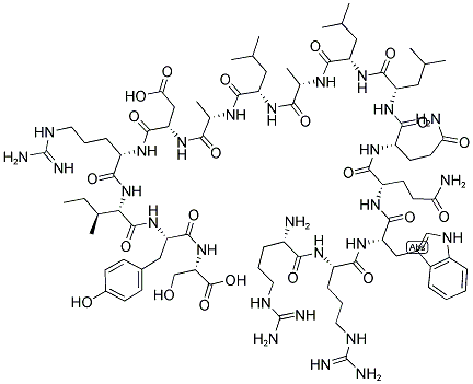 Arg-Arg-Trp-Gln-Gln-Leu-Leu-Ala-Leu-Ala-Asp-Arg-Ile-Tyr-Ser 结构式