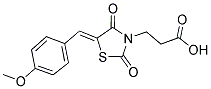 3-[5-(4-METHOXY-BENZYLIDENE)-2,4-DIOXO-THIAZOLIDIN-3-YL]-PROPIONIC ACID 结构式