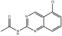 N-(5-CHLORO-2-QUINAZOLINYL)ACETAMIDE 结构式