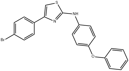 (4-(4-BROMOPHENYL)(2,5-THIAZOLYL))(4-PHENOXYPHENYL)AMINE 结构式