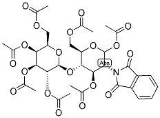 2-PHTHALIMIDOLACTOSAMINE, HEPTAACETATE 结构式