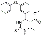 METHYL 6-METHYL-2-(3-PHENOXYPHENYL)-4-THIOXO-2H,3H,5H-3,5-DIAZINECARBOXYLATE 结构式