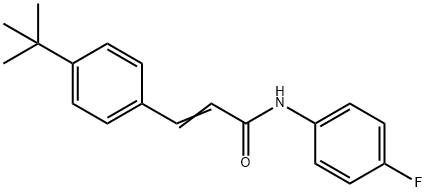 3-[4-(TERT-BUTYL)PHENYL]-N-(4-FLUOROPHENYL)ACRYLAMIDE 结构式