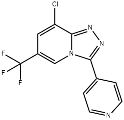 8-氯-3-(吡啶-4-基)-6-(三氟甲基)-[1,2,4]三唑啉[4,3-A]吡啶 结构式