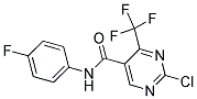 N5-(4-FLUOROPHENYL)-2-CHLORO-4-(TRIFLUOROMETHYL)PYRIMIDINE-5-CARBOXAMIDE 结构式