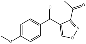 1-[4-(4-METHOXYBENZOYL)-3-ISOXAZOLYL]-1-ETHANONE 结构式