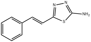 5-苯乙烯基-[1,3,4]噻二唑-2-基胺 结构式