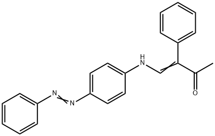 3-PHENYL-4-[4-(2-PHENYLDIAZENYL)ANILINO]-3-BUTEN-2-ONE 结构式