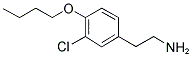 2-(4-BUTOXY-3-CHLORO-PHENYL)ETHYLAMINE 结构式