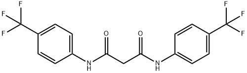 N1,N3-BIS[4-(TRIFLUOROMETHYL)PHENYL]MALONAMIDE 结构式