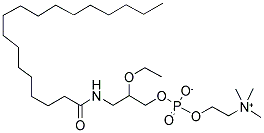 RAC-3-OCTADECANAMIDO-2-ETHOXYPROPAN-1-OL PHOSPHOCHOLINE 结构式