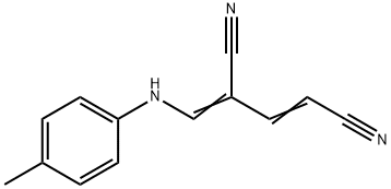4-(4-TOLUIDINOMETHYLENE)-2-PENTENEDINITRILE 结构式