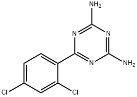 6-(2,4-DICHLOROPHENYL)-1,3,5-TRIAZINE-2,4-DIAMINE 结构式
