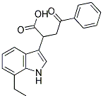 2-(7-ETHYLINDOL-3-YL)-4-OXO-4-PHENYLBUTANOIC ACID 结构式