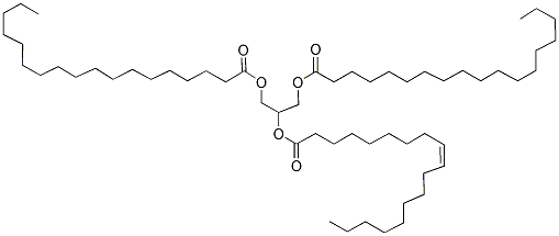 1,3-硬脂酸-2-油酸甘油酯 结构式