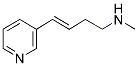 (E)-N-[Methyl]-4-(3-pyridinyl)-3-buten-1-amine 结构式