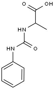 2-[(ANILINOCARBONYL)AMINO]PROPANOIC ACID 结构式