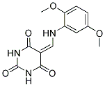 5-(((2,5-DIMETHOXYPHENYL)AMINO)METHYLENE)-1,3-DIAZAPERHYDROINE-2,4,6-TRIONE 结构式