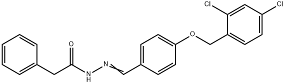 N'-((4-[(2,4-DICHLOROBENZYL)OXY]PHENYL)METHYLENE)-2-PHENYLACETOHYDRAZIDE 结构式