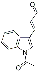 3-(1-ACETYL-1H-INDOL-3-YL)ACRYLALDEHYDE 结构式