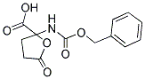 2-BENZYLOXYCARBONYLAMINO-5-OXO-TETRAHYDRO-FURAN-2-CARBOXYLIC ACID 结构式