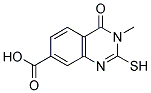 2-MERCAPTO-3-METHYL-4-OXO-3,4-DIHYDROQUINAZOLINE-7-CARBOXYLIC ACID 结构式